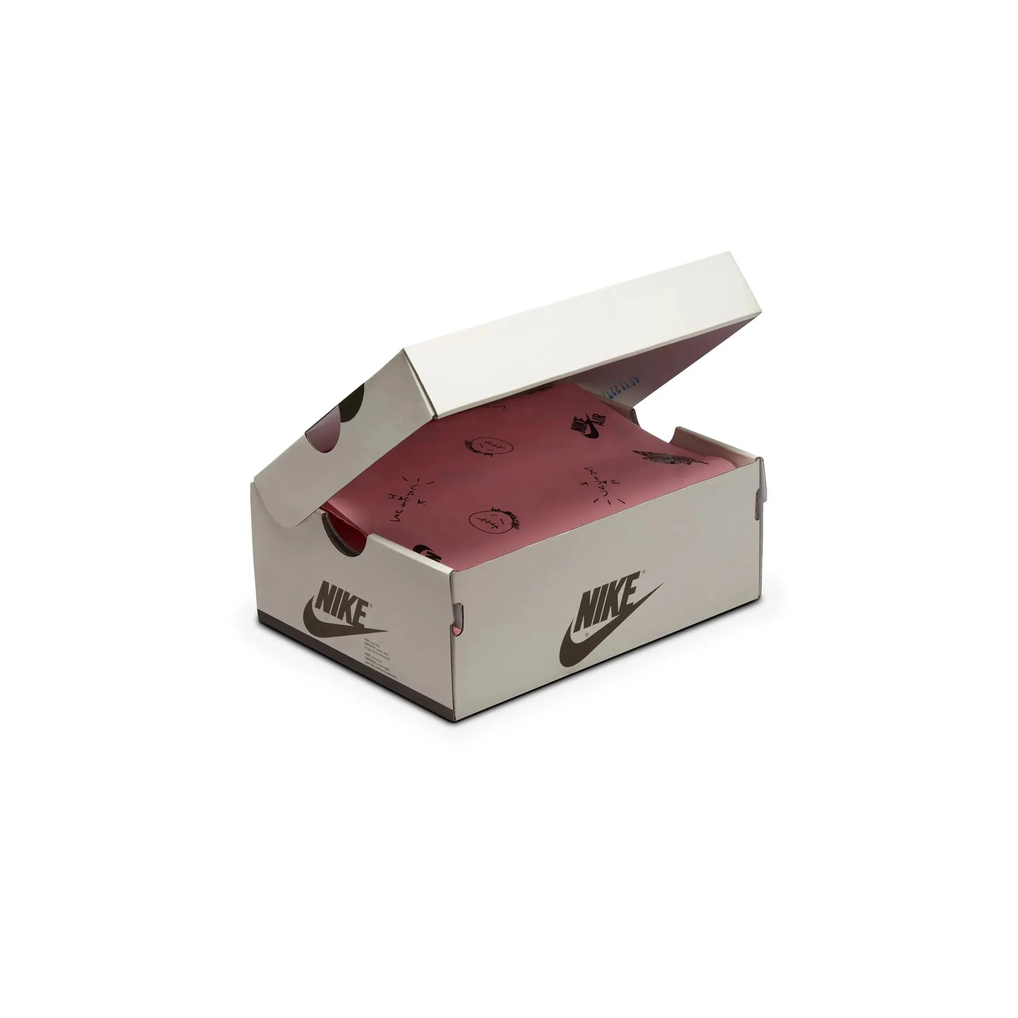 Box View of travis scott x air jordan 1 low canary ps dz5909-700